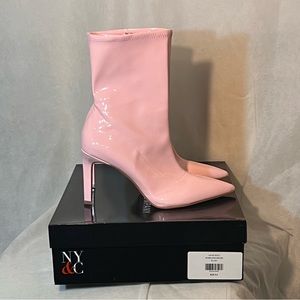NY&CO pink pointy toe boots, size 9.5, NWT